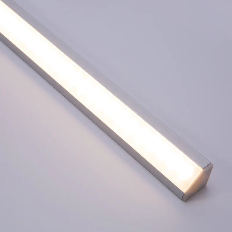 90 Degree 12mm Max Strip Width Trimless Profile Corner Cover System Aluminum Corner LED Profile