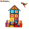 100 Pcs Magnetic Tiles, 3D Magnet Building Block Set with Rivets-Fastened for 3 Year Old & Up Kids, Learning & Bonding