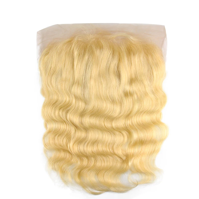 

Light Color Top Quality Virgin Human Hair 613 Russian Blonde Body Wave 13x6 Lace Frontal