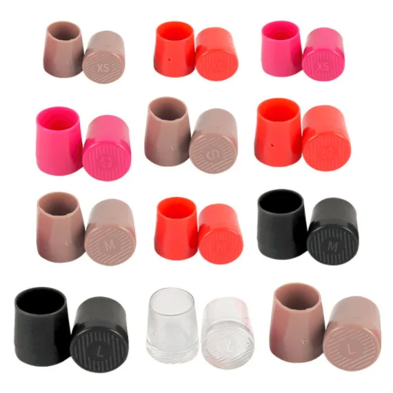 

High Silicone Stiletto Heel Protectors Heel Stoppers For Women Shoes, Black, transparent, red,fuchsia and coffee