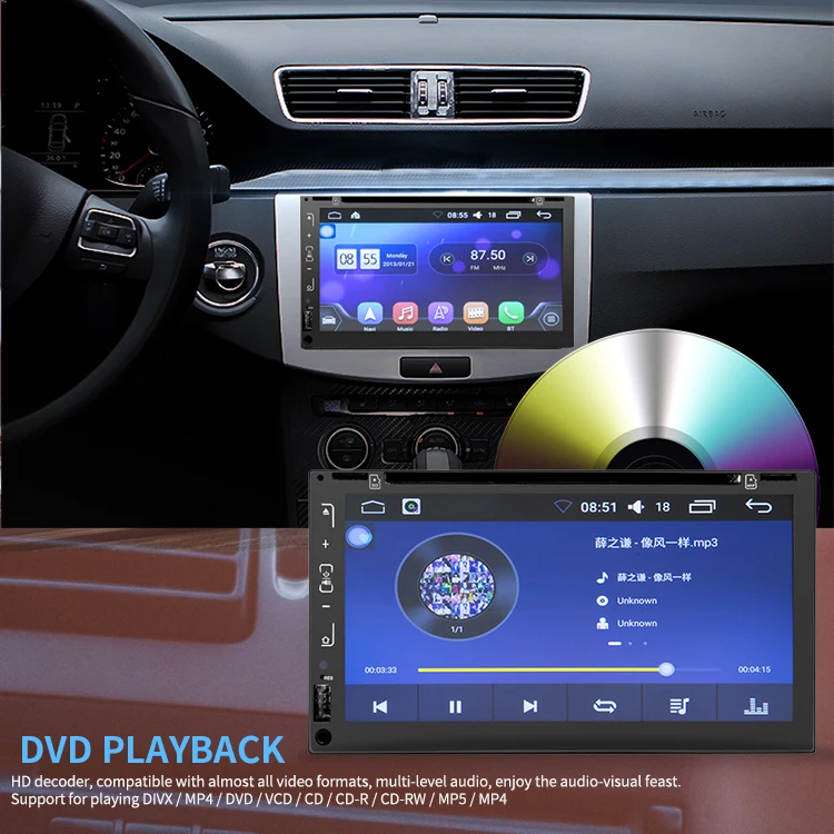Android 6.95inch Touch Screen Car Dvd Navigation Player Car Video
