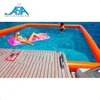 Inflatable swim enclosure giant inflatable unicorn pool float boom swim Circle full netting boom swim pool fence super yacht