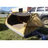 Free standing double swag tent with 340g canvas fabric