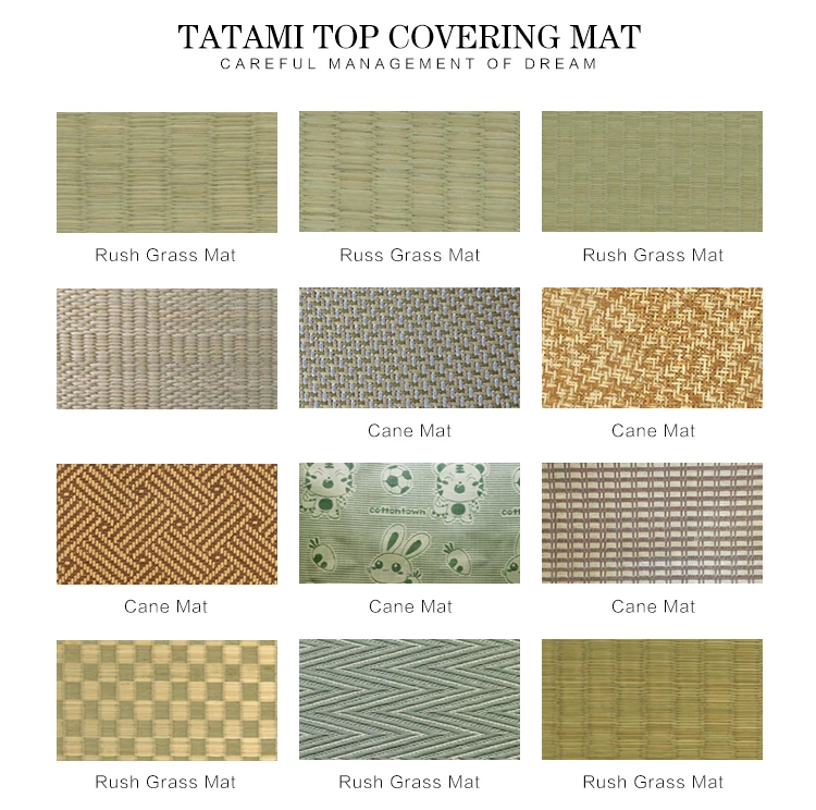 Japanese Tatami Mattresses Rolling Bed Thai Floor Mat 3"Tx60"Wx80"L Black/Queen 
