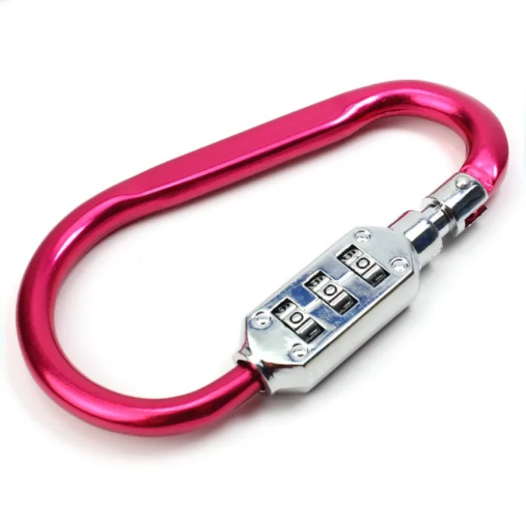 Combination Lock Carabiner Aluminium Alloy Password Carabiner With