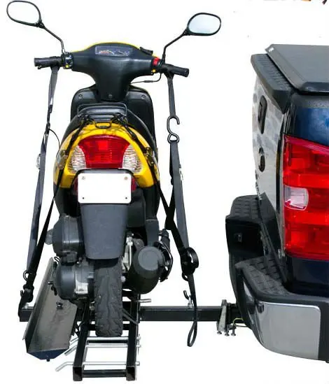 Competitive price China manufacture car rear luggage rack dual motorcycle hitch back carrier
