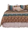 wholesale Luxury super soft indian patchwork 3pcs 100% cotton full queen size American bed sheets set Bedspread Quilt cover