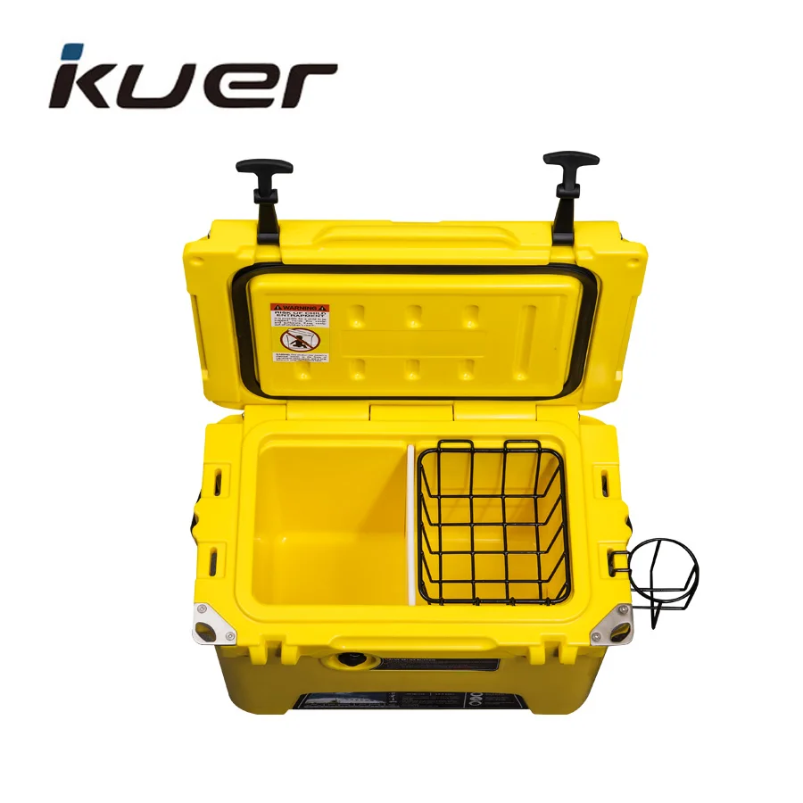 Personalized 20qt Camping Cooler With Cup Holder Buy Cooler With Cup