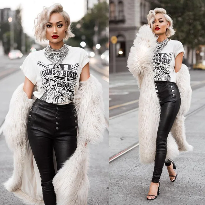 New Women Winter Faux Fur Coat Women Warm Fake Fur Jacket Winter Outerwear