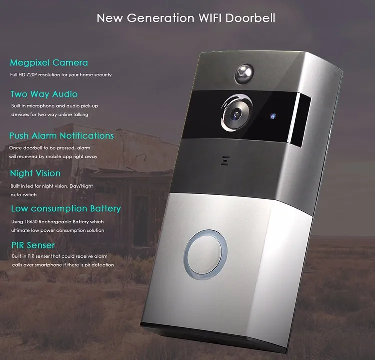 Electric Wireless Kids Room Multi Family Doorbell Industrial Doorbell