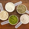 SCOOP REUSABLE Whey Protein Powder Plastic Large Measuring 25g 30g CLEAR spoon