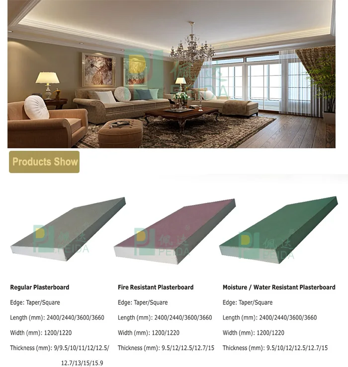 Waterproof Gypsum Board/interior Wall Gypsum Drywall Buy Gypsum Board