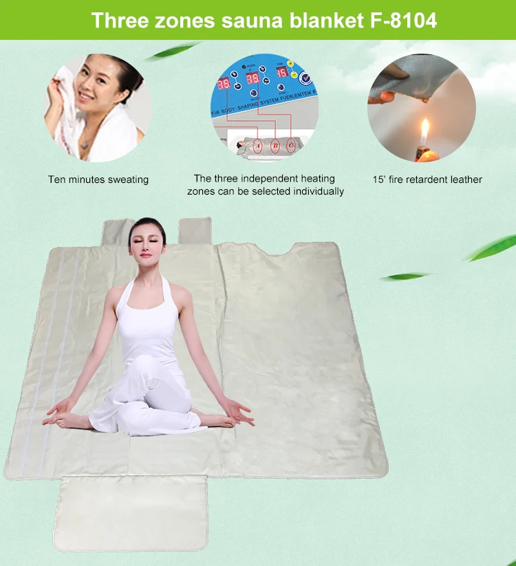3 Zones Digital Control Benefits Body Wrap Hot Thermal Slimming Detox