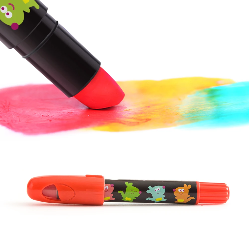 
Silky Washable Gel Wex Crayon 6 Colors Children Fancy Face Paint Twistable Crayons colores in Bulk 