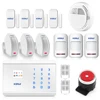Kerui APP remote controlled PIR curtain sensor home security system GSM based home appliance control system
