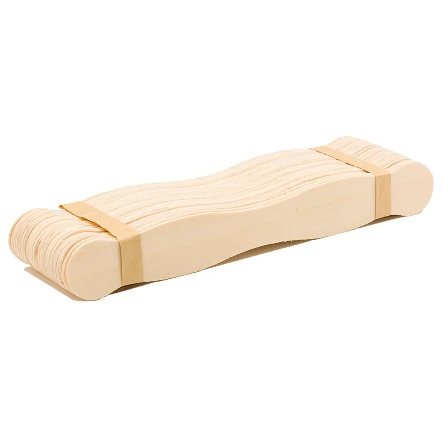 8 Inches Wood Wavy Bid Paddle Fan Sticks Buy Flat Wood Sticks,Wooden