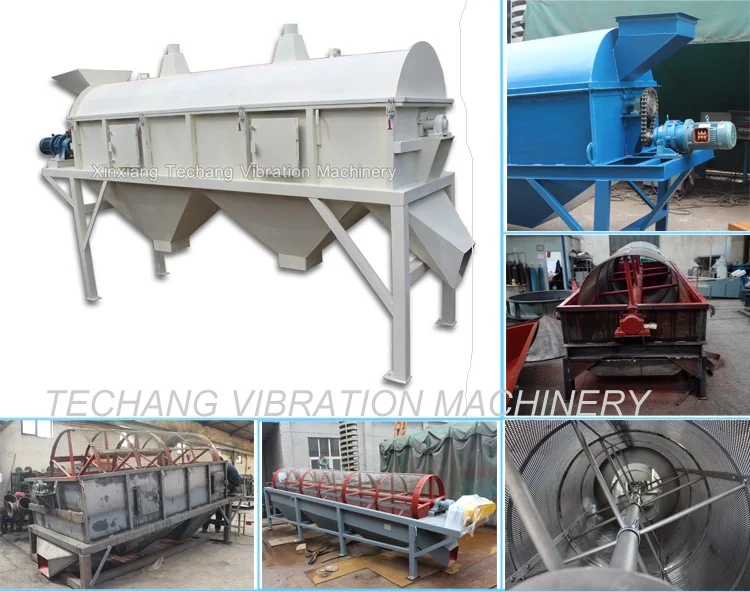 Rotary compost sieve drum screen trommel vibrating sieve