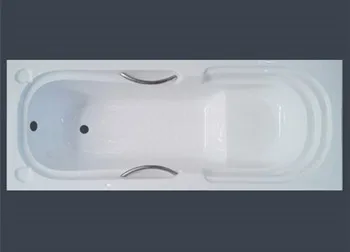 Modern built in plastic bath tub with handles & seat for wholesale