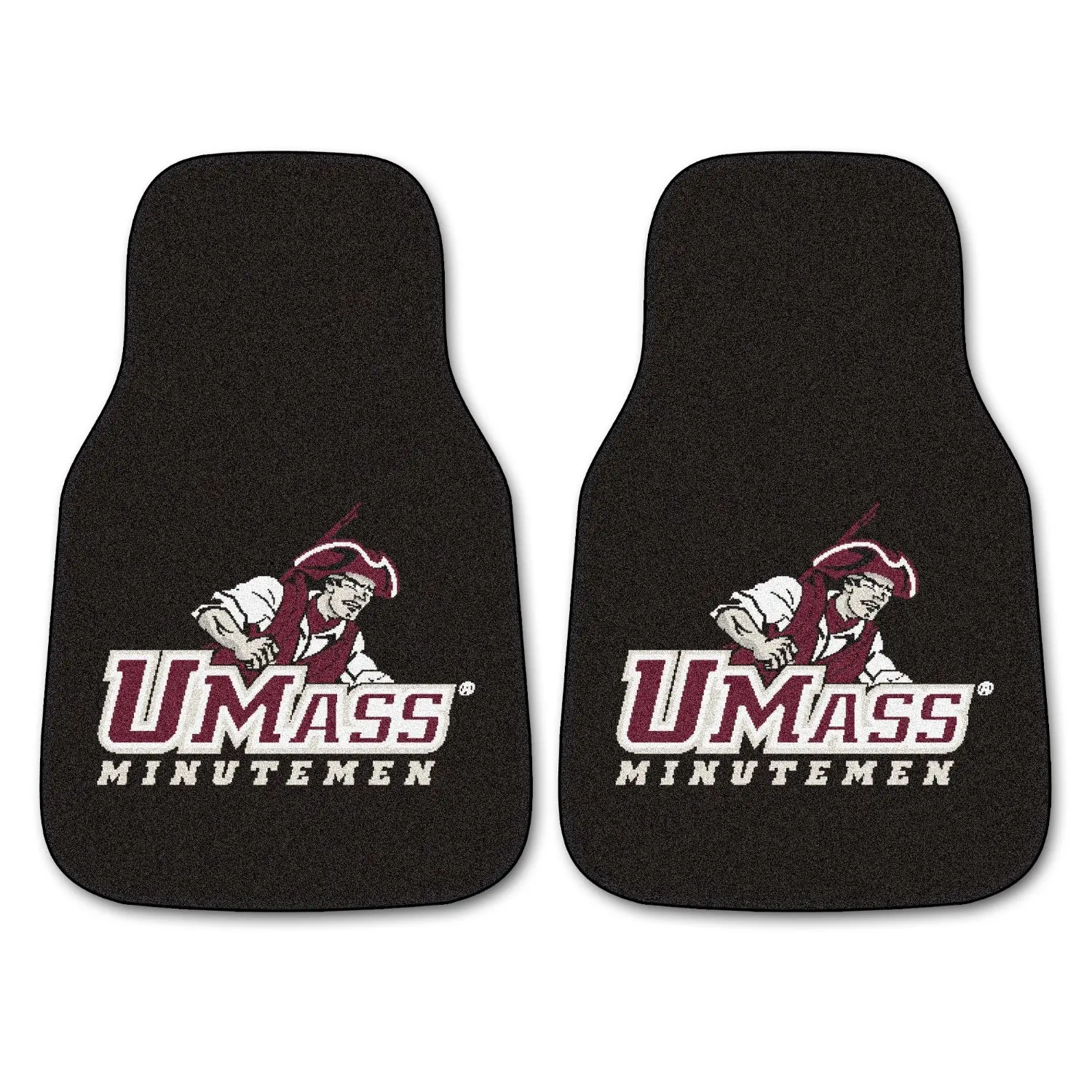 FANMATS NCAA U Mass Minutemen Nylon Face Carpet Car Mat