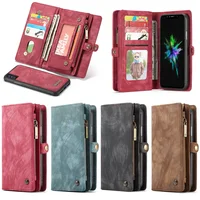 

Top Quality For iPhone X XS XR XS Max Caseme Multifunctional Zipper Wallet Phone Case with Card Slots and Photo Frame