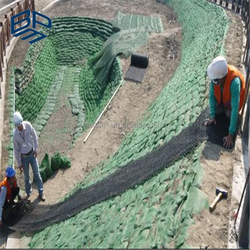 
3D turf reinforcement mats geomat hdpe mesh for slope protection  (60715482253)