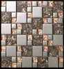 Price In Wall Gold Color Glass Mix Metal Mosaic Tiles Philippines