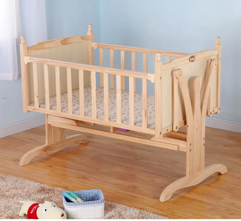 Stylish Baby Swing Cradle Wooden Baby Sleeping Bed In Bumpers Buy