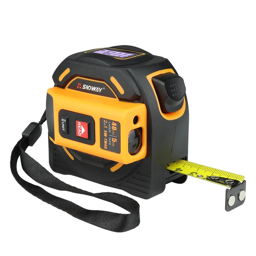 New 2 In 1 Laser Distance Meter 40m + Laser Range Finder Electronic