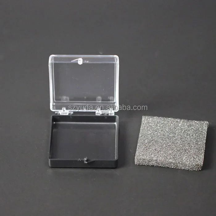 6*6*2cm Plastic Medal Display Box Perspex Pin Badge Display Case Ps