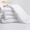 China wholesale custom logo white cleaning towel 100% cotton linen guest towels