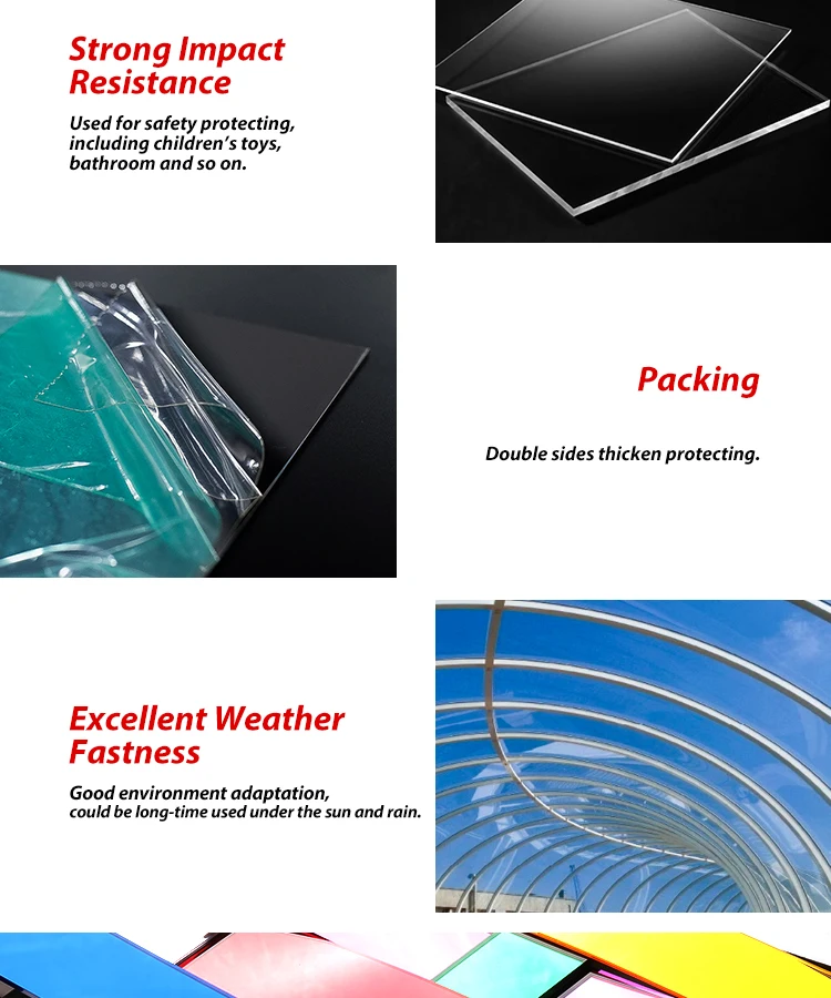 Red Acrylic Perspex PMMA Recyclable Mirror Sheet