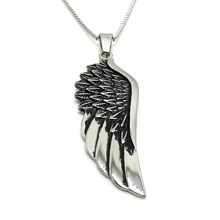 

Wholesale stainless steel fly wing charm pendants for necklace, Siver