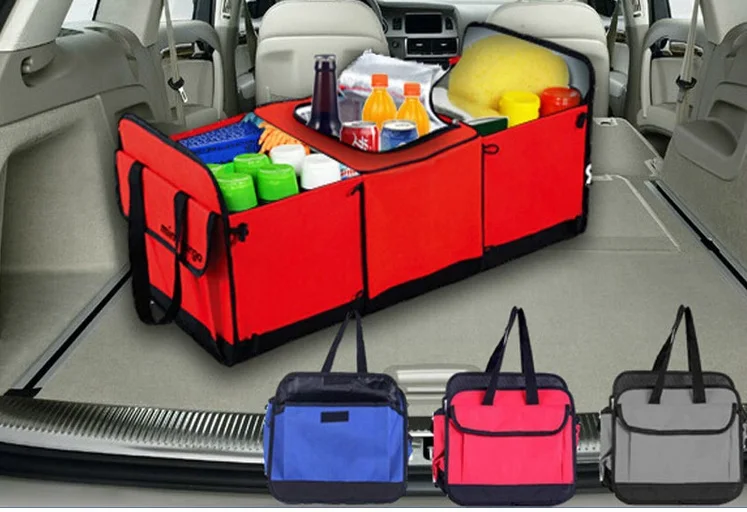 Folding Car Trunk Organizer Cooler Bag One Year Warranty Car Trunk