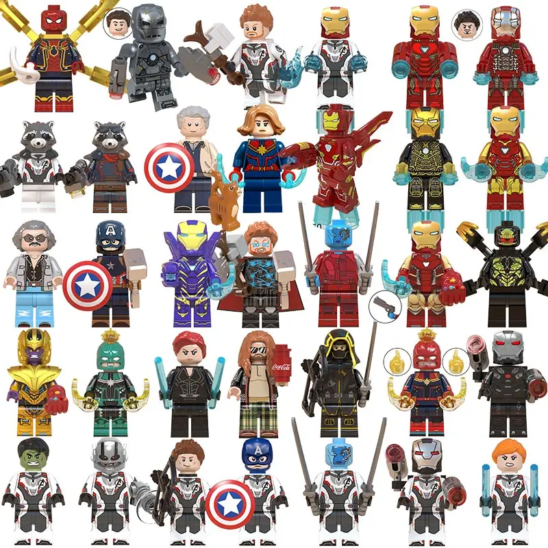 

Free shipping! High Quality WM block ALL Super heroes mini Figures Ironman Thor Thanos Building Blocks toys educativos juguete, Same like picture