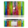 unique colorful wooden print laptop protective skin sticker waterproof adhesive vinyl decals skins for macbook pro air retina