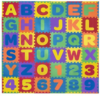 Eva Kids Foam Play Alphabet Abc Numbers Puzzle Mat 36 Pieces