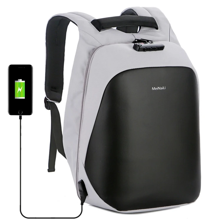 

Durable Male Tempting Anti-theft Backpack Usb Smart Business Backpack, As picture
