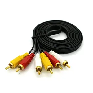 1.5m 3RCA Male Composite Audio Video AV Cable
