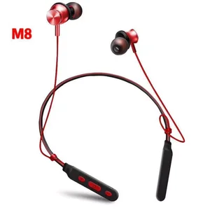 M8 bluetooth earphone Neck Band BT V4.2 Earphone Neck Wireless Headsets