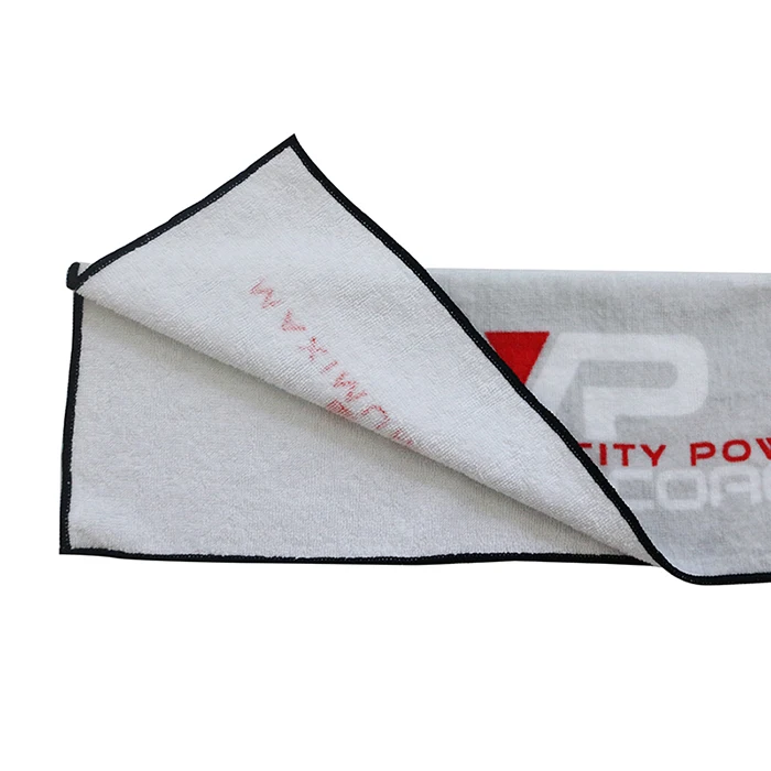 Hot Sale Custom 100% Cotton Printed Golf Towel Slogan Towel for Concert Sports Gym