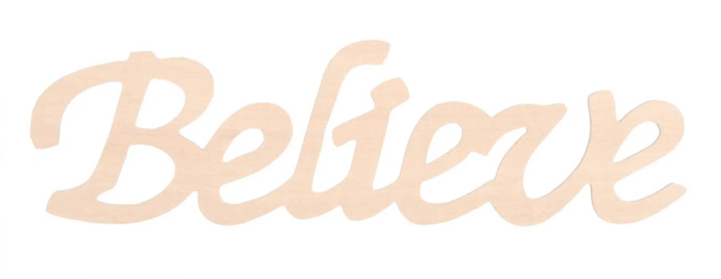 Darice 9110-36 Wood Script Word, Believe