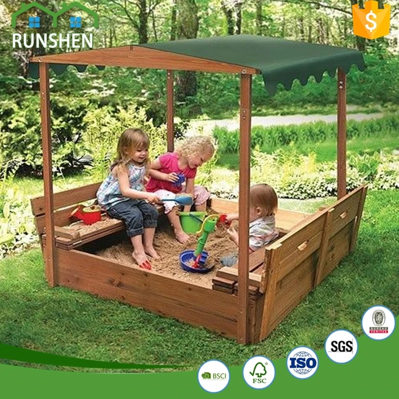 childrens sandpit with cover