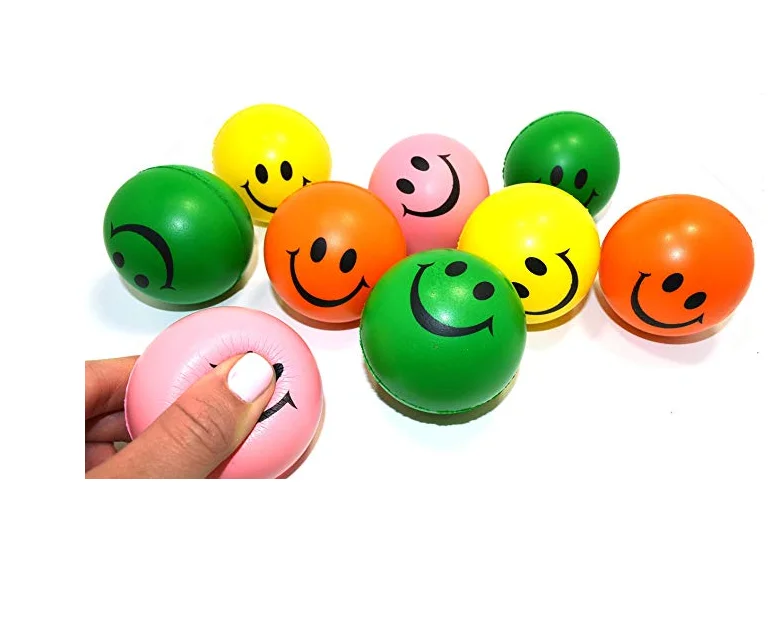 Mskwee jumbo Squishy Yellow Smile Funny Face Stress Ball - Happy Smiley ...