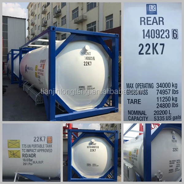 t75 cryogenic liquid gas oxgen nitrogen helium 40ft lng iso tank