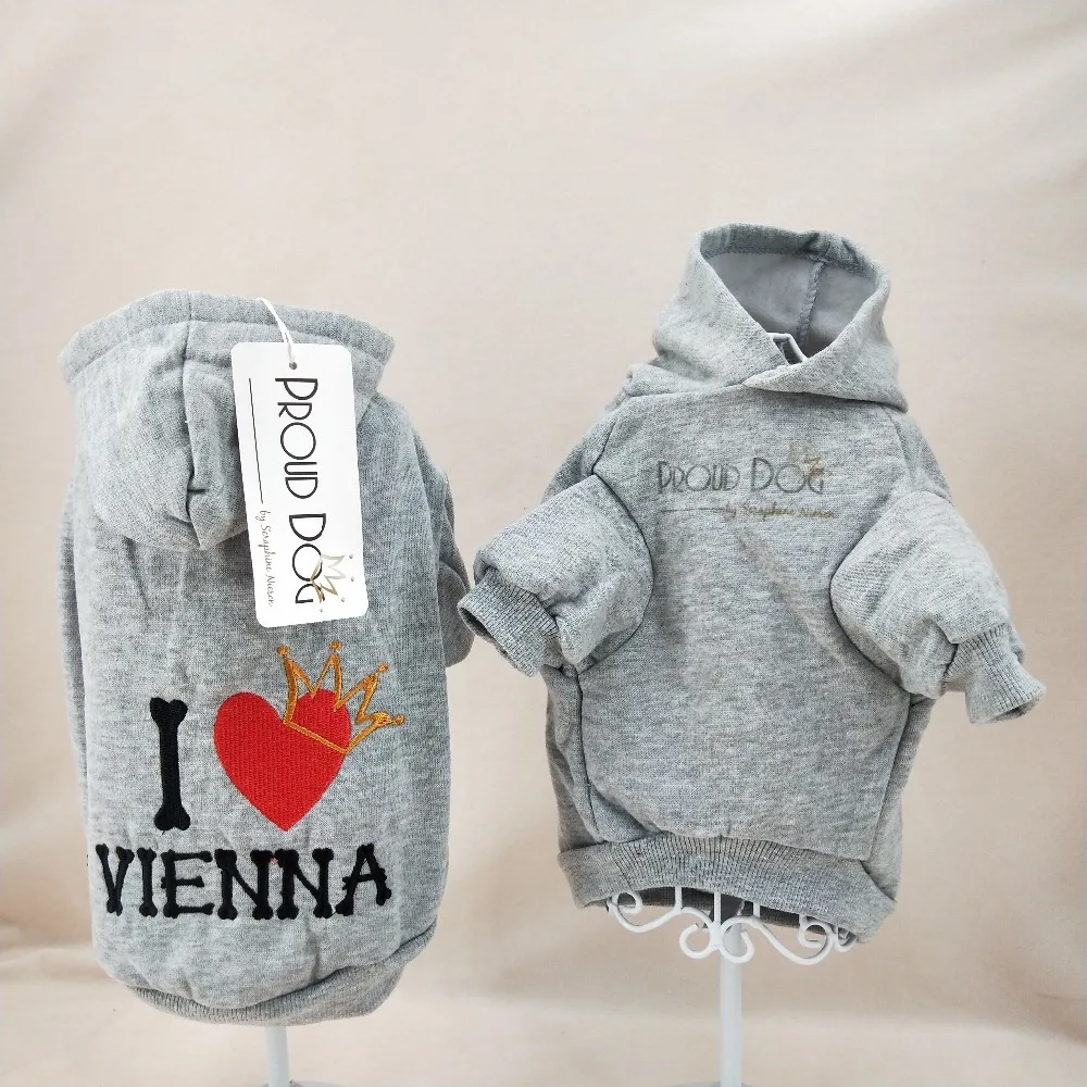 

FREE SHIPPING Dog Clothes with Embroidery Logo $0.99/PC, Grey