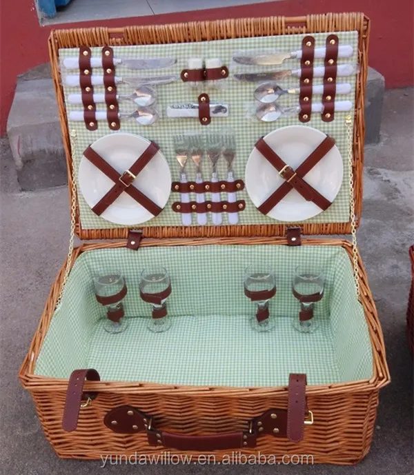 picnic basket set for 6