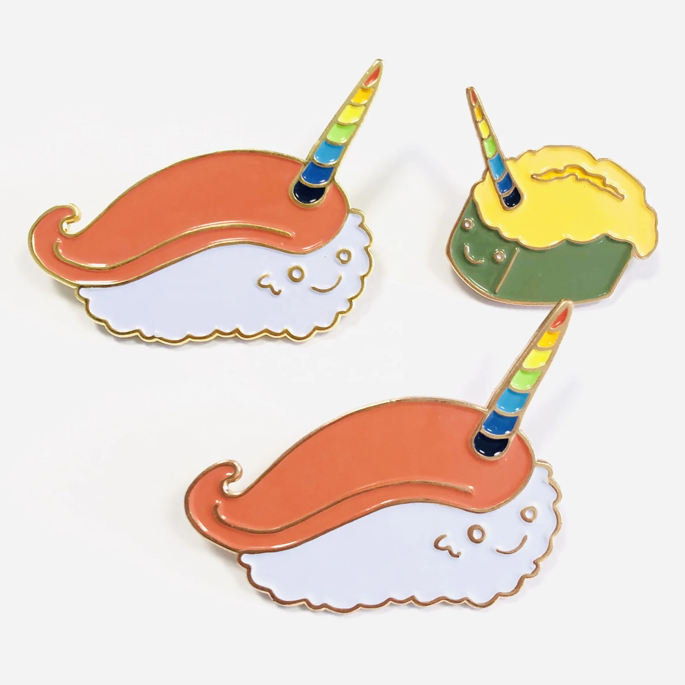 

Kawaii one piece cartoon enamel lapel pin unicorn, Transparent