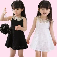 

China Alibaba Korean Style Child Short Lace Dress Evening Party Dress