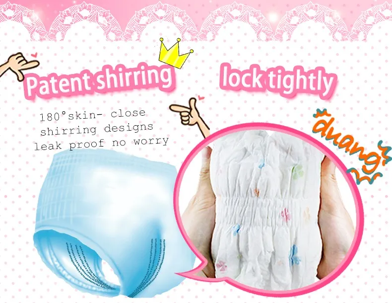Disposable Ladies Menstrual Uncloth Diaper Adult Incontinence Pants