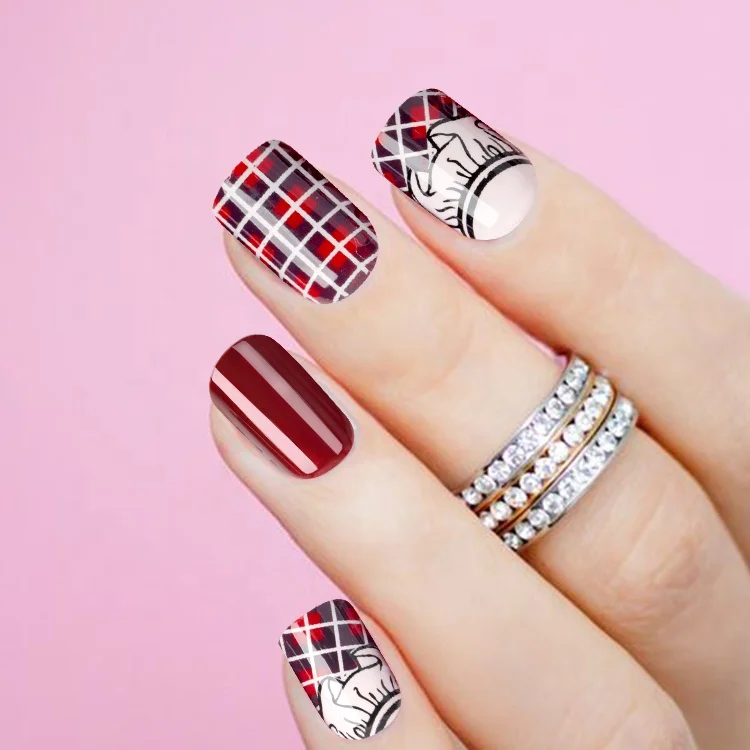 

fengshangmei Skirt Dream of Girls Airbrush high quality press on nails